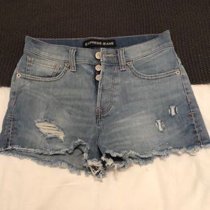 Denim shorts
